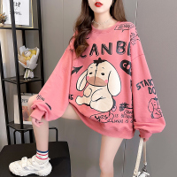 枫述韩版卫衣特加肥加大码女装春秋薄款胖mm200斤宽松超大号上衣bf潮T