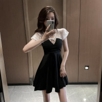 枫述遮肚子显瘦夜场上班衣服桑拿足疗足浴技师工作服夜店性感连衣裙