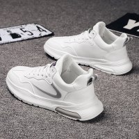 枫述华璐琦男鞋2021年新款秋季运动休闲小鞋潮流百搭青少年皮面老爹潮鞋