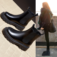 枫述马丁靴女短靴2021年新款秋季秋冬单靴英伦风女鞋切尔西烟筒靴靴子