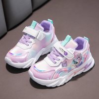 枫述童鞋女童鞋子2021新款秋冬款韩版网面运动鞋冬季加绒女孩皮面单鞋