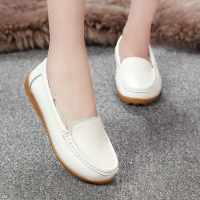 枫述秋冬季女鞋加绒保暖豆豆鞋软底妈妈鞋休闲鞋护士女单鞋