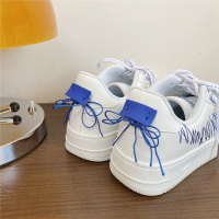 枫述港风情侣板鞋克莱因蓝低帮小白鞋ins火百搭2021冬季新款运动鞋