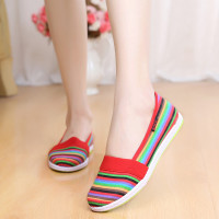 枫述休闲老北京女布鞋春秋牛筋软底妈妈散步鞋中老年孕妇平跟透气单鞋