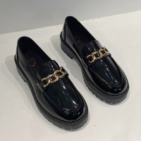 枫述小皮鞋女鞋英伦风2022年新款春秋豆豆鞋子春季单鞋厚底乐福鞋