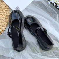 枫述日系鞋子小皮鞋女英伦风2022春秋新款黑色厚底洛丽塔玛丽珍单鞋