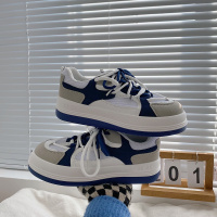 枫述女士休闲鞋2022年春季新款拼色网红街拍潮流时尚增高运动鞋炸