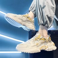 枫述国潮男鞋秋季网面休闲运动鞋内增高ins百搭老爹潮鞋