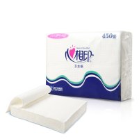 心相印120抽二层压花平切纸