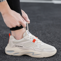 枫述春季网面运动休闲跑步潮鞋韩版潮流百搭增高小白板鞋2021新款男鞋