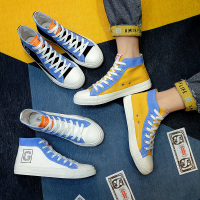 枫述2021新款春季男士帆布鞋男鞋休闲鞋男韩版布鞋板鞋高帮鞋潮流鞋子