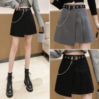 枫述百褶裙短裙女夏半身裙a字裙高腰裤裙2021春款女装不规则包臀裙潮