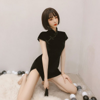 枫述情趣内衣性感复古旗袍开叉夜店制服套装诱惑挑逗小胸免脱床上超骚