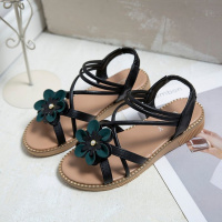 枫述女童凉鞋2021新款时尚夏季百搭公主凉鞋软底中大童学生罗马沙滩鞋