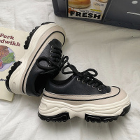 枫述大头休闲鞋女2022春夏新款复古厚底增高跑步潮流中学生透气运动鞋