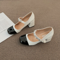 枫述玛丽珍小皮鞋女2022年春季新款时尚少女气质增高百搭法式方头单鞋