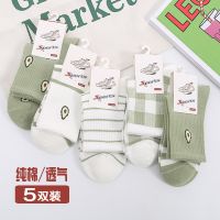 袜子女韩版中筒纯棉防臭学生可爱日系ins短袜女春夏秋季薄款透气