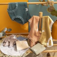 4条中腰石墨烯内裤女无痕韩版少女格子乳木果抗菌纯棉挡学生蕾丝