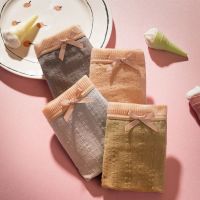 棉质内裤女士纯棉裆抗菌中腰无痕透气三角裤女式少女日系短裤头