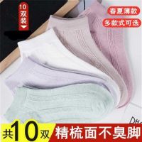 袜子女士短袜南非纯棉韩版中筒夏季薄款春秋季浅口船袜潮流