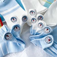 机器猫袜子女纯白色ins潮短袜韩版日系可爱春夏季浅口船袜薄款棉