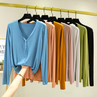 春夏莫代尔开衫女薄款长袖防晒衣百搭空调衫外穿披肩显瘦外套上衣