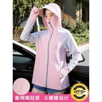 防晒衣女2021新款冰丝防紫外线透气夏薄款拼色防晒服骑车长袖外套