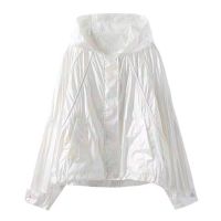 防晒服女/2021夏款防紫外线透气连帽炫彩防晒衣薄外套