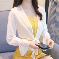 2020夏季新款小披肩外套女小坎肩百搭雪纺防晒衣薄款短款开衫外搭