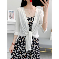 吊带裙外搭罩衫大码披肩女外搭配裙子的上衣短款针织外套防晒开衫