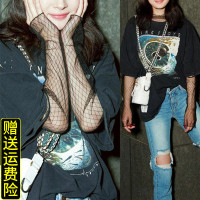 网纱打底衫女秋冬洋气长袖镂空神仙内搭防晒薄款纱衣透明蕾丝上衣