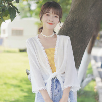2020新款蕾丝小披肩夏季短外套雪纺上衣防晒衣女开衫空调衫