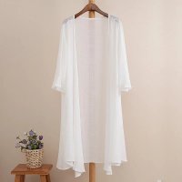 棉麻防晒衣外套亚麻披肩夏季配裙子外搭开衫女中长款薄款宽松披风
