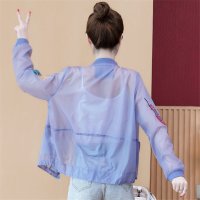 女士冰丝防晒薄衫衣服韩版洋气短外套夏装2021年新款防紫外线透气