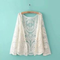 防晒衣女外搭开衫长袖披肩夏季空调蕾丝小衫外套韩版宽松薄款上衣