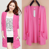 2021春夏大码针织衫薄空调衫长袖披肩防晒衣长款开衫女外搭薄外套