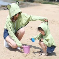 防晒衣女2021新款超火夏季防紫外线薄款长袖宽松透气儿童百搭外套