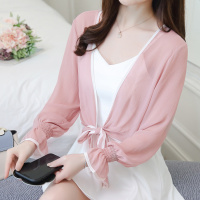 小披肩夏季配吊带裙子女百搭短款小外套雪纺防晒开衫外搭上衣薄款