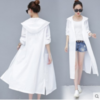 透气冰丝防晒衣2021夏季薄款风衣外套女中长款长袖防紫外线防晒服