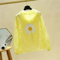 防晒衣女2021新款超火防晒衫电动车长袖薄款小个子百搭雏菊防晒服