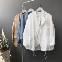 防晒衣女仙女2021夏季新款韩版百搭宽松透气短款超薄学生服外套潮