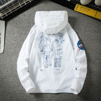 夏季nasa宇航员防晒衣服薄外套女宽松ins潮飞行员夹克男女情侣装