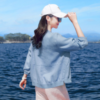 棉麻防晒衣女夏季薄款2021年新款妈妈夏装大码防晒服薄衫亚麻外套