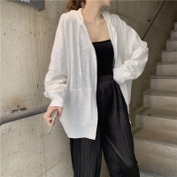 大码胖mm防晒衣2021夏季女装连帽纯色宽松开衫薄款透气中长款外套