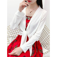 披肩夏季配裙子大码胖mm外搭针织开衫外套防晒衣女短款空调衫上衣