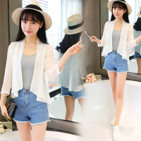 很仙的雪纺小外套外搭开衫夏季女防晒衣空调衫百搭短款小披肩超薄