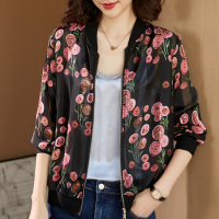 早春棒球服女百搭春秋妈妈时尚减龄洋气新款薄外套短款长袖防晒衣