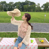 夏季女装碎花小吊带+防晒衣外套女雪纺衫洋气超仙外搭披肩开衫