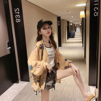 设计感小众宽松大码防晒衬衫女夏天轻熟上衣长袖薄款开衫透气外套