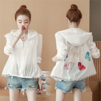 防晒衣服女2021夏季新款外搭薄款外套韩版透气长袖皮肤风衣空调衫